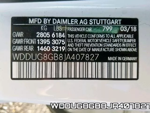 WDDUG8GB8JA407827 фото 2