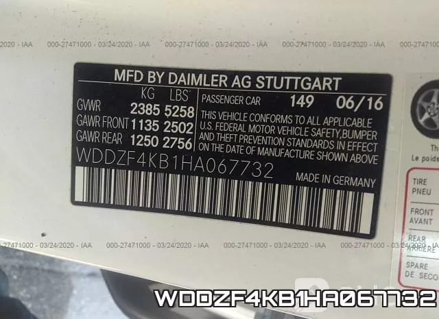WDDZF4KB1HA067732 фото 10