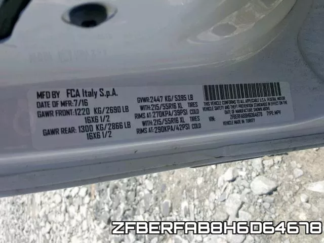 ZFBERFAB8H6D64678 фото 2