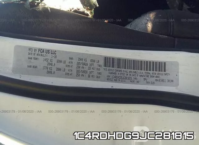 1C4RDHDG9JC281815 фото 10