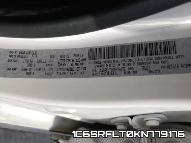 1C6SRFLT0KN779176 фото 2