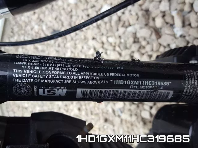 1HD1GXM11HC319685 фото 2
