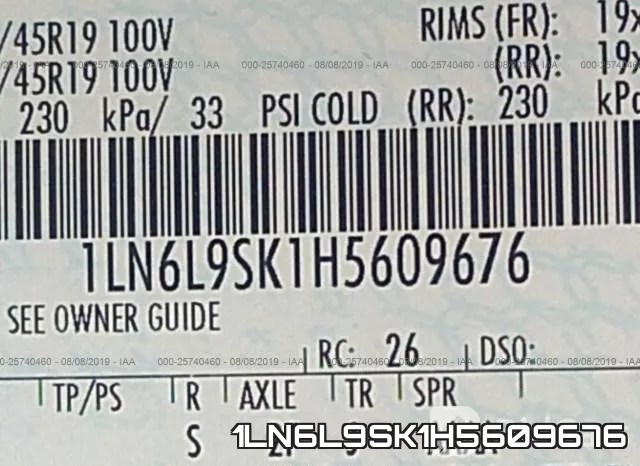 1LN6L9SK1H5609676 фото 10