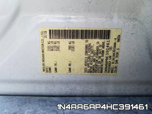 1N4AA6AP4HC391461 фото 2