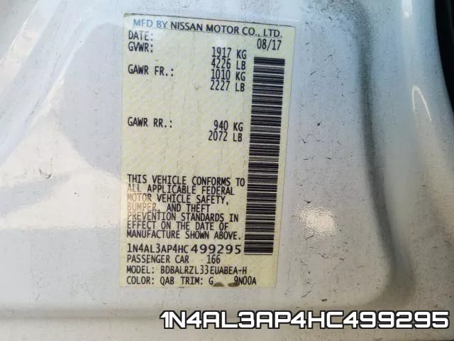 1N4AL3AP4HC499295 фото 2