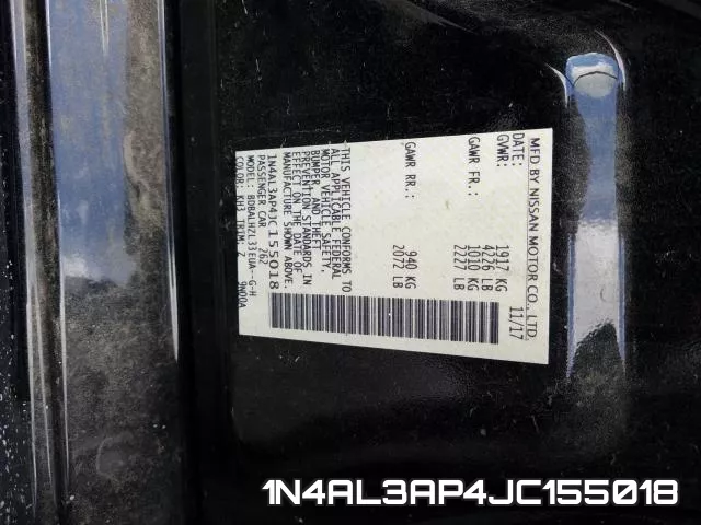 1N4AL3AP4JC155018 фото 2