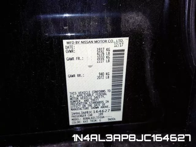 1N4AL3AP8JC164627 фото 2