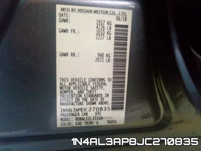 1N4AL3AP8JC270835 фото 2