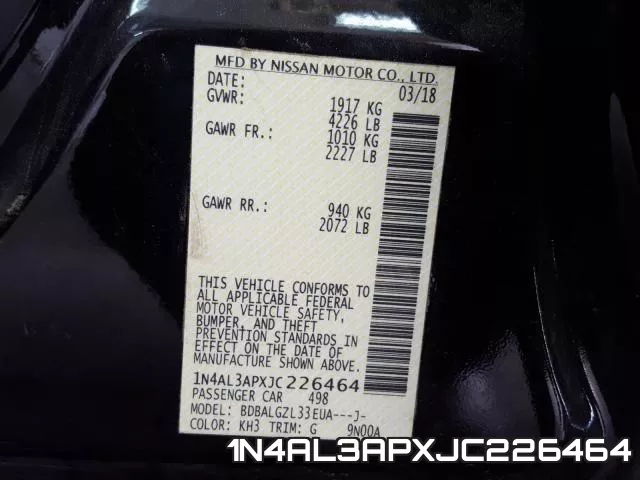 1N4AL3APXJC226464 фото 2