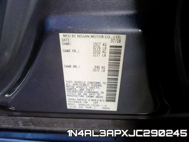 1N4AL3APXJC290245 фото 2