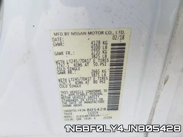 1N6BF0LY4JN805428 фото 2