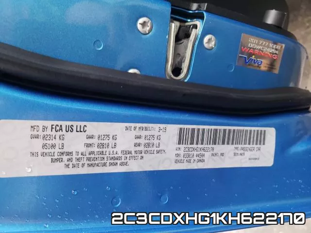 2C3CDXHG1KH622170 фото 2