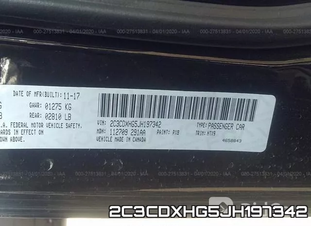 2C3CDXHG5JH197342 фото 10