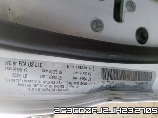 2C3CDZFJ2JH232705 фото 2
