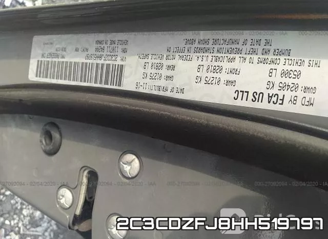 2C3CDZFJ8HH519797 фото 10