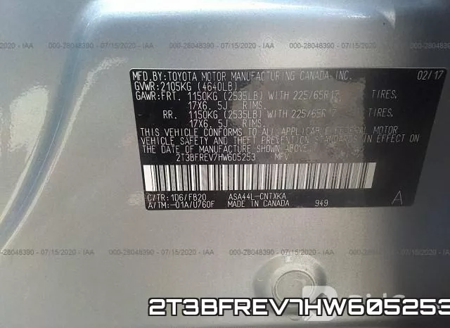 2T3BFREV7HW605253 фото 10