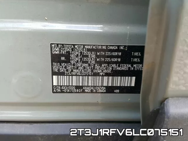 2T3J1RFV6LC075151 фото 2