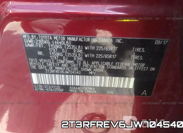 2T3RFREV6JW704540 фото 10