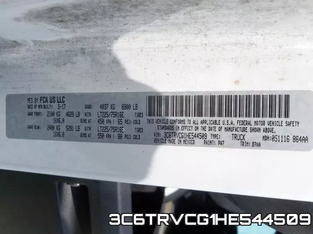 3C6TRVCG1HE544509 фото 2