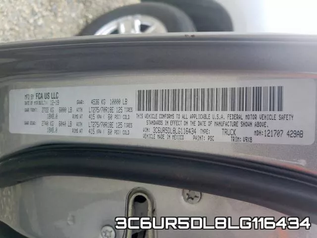 3C6UR5DL8LG116434 фото 2