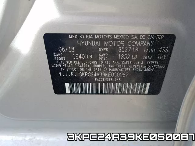 3KPC24A39KE050087 фото 2