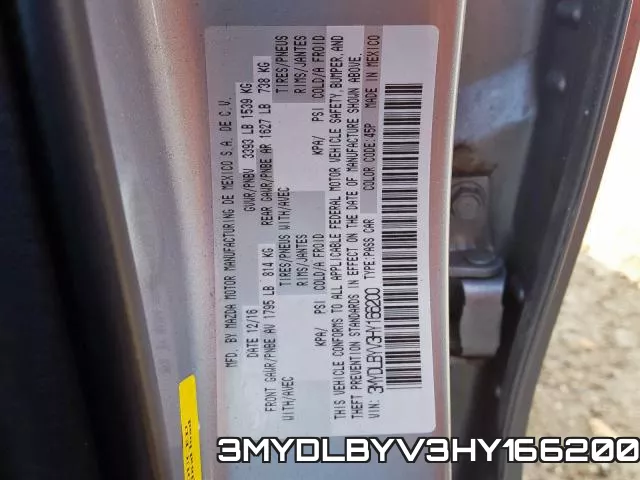 3MYDLBYV3HY166200 фото 2