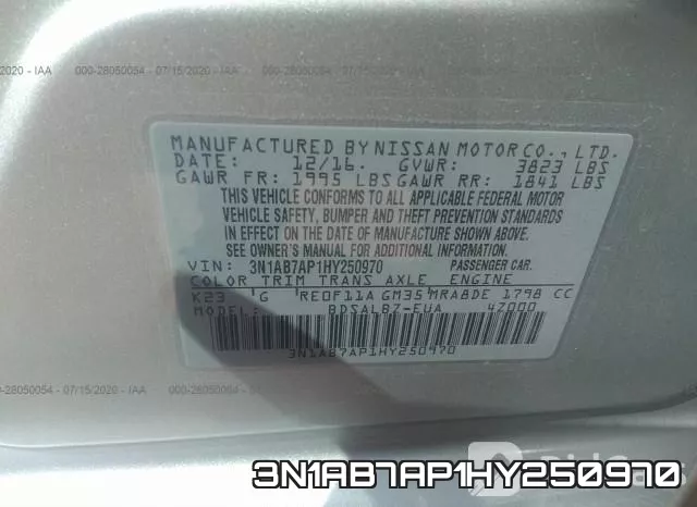 3N1AB7AP1HY250970 фото 10
