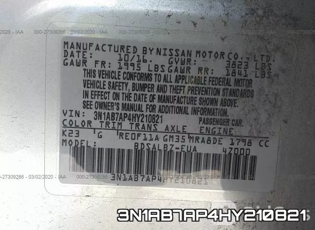 3N1AB7AP4HY210821 фото 10