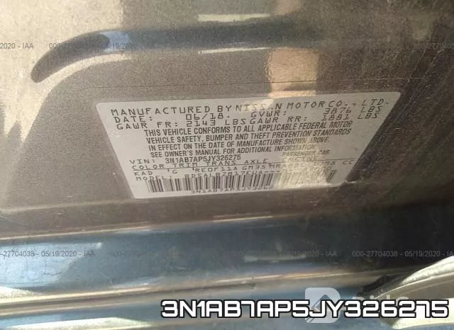 3N1AB7AP5JY326275 фото 10