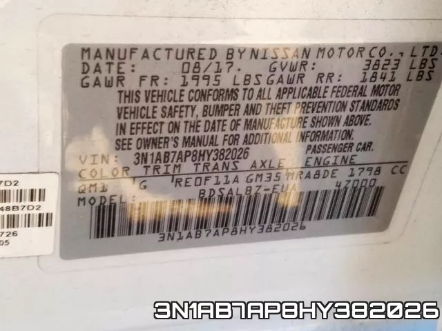 3N1AB7AP8HY382026 фото 2
