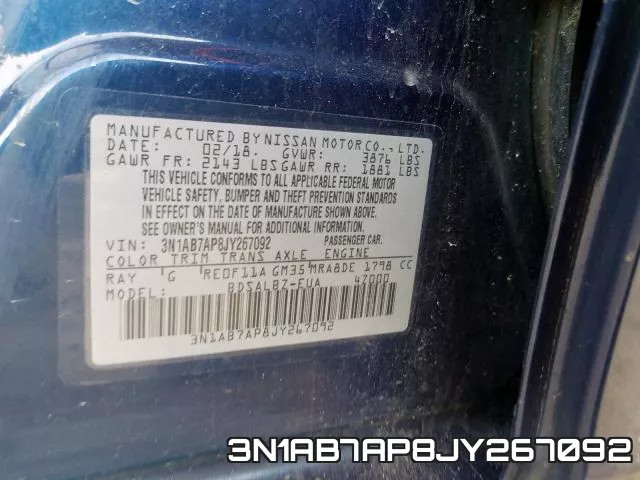 3N1AB7AP8JY267092 фото 2
