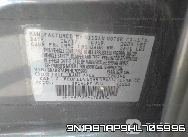 3N1AB7AP9HL705996 фото 10