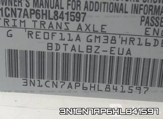 3N1CN7AP6HL841597 фото 10