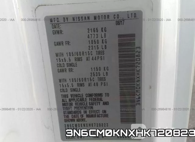 3N6CM0KNXHK720823 фото 10