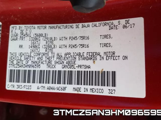 3TMCZ5AN3HM096595 фото 2
