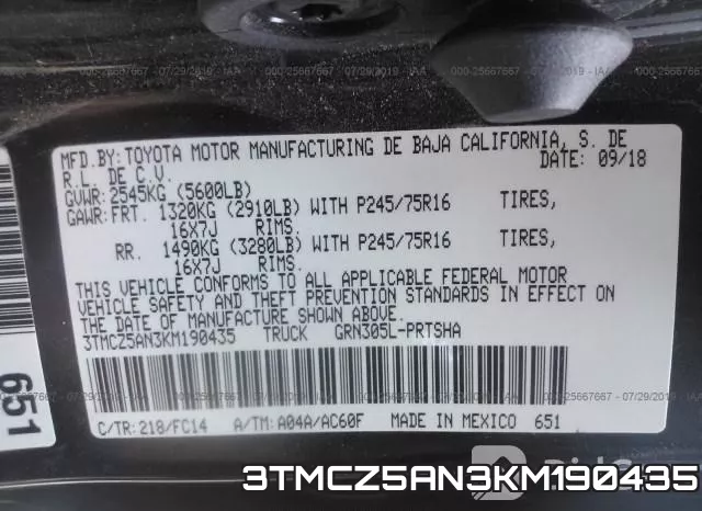 3TMCZ5AN3KM190435 фото 10