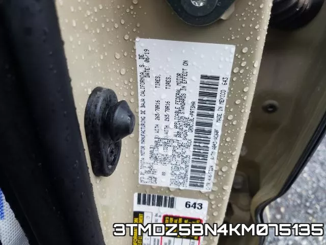 3TMDZ5BN4KM075135 фото 2