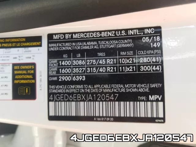 4JGED6EBXJA120547 фото 2