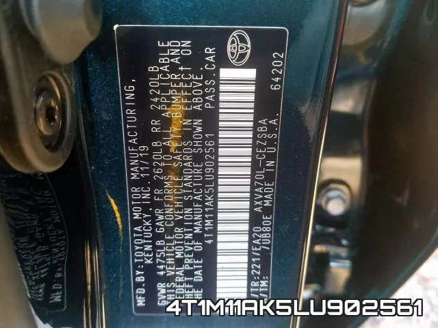 4T1M11AK5LU902561 фото 2
