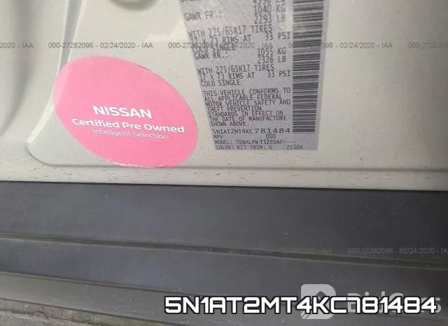 5N1AT2MT4KC781484 фото 10