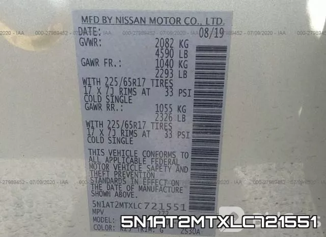 5N1AT2MTXLC721551 фото 10