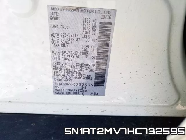 5N1AT2MV7HC732595 фото 2