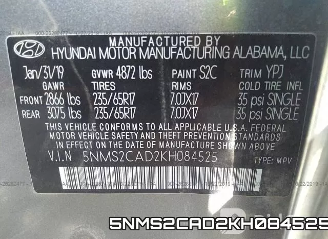 5NMS2CAD2KH084525 фото 10