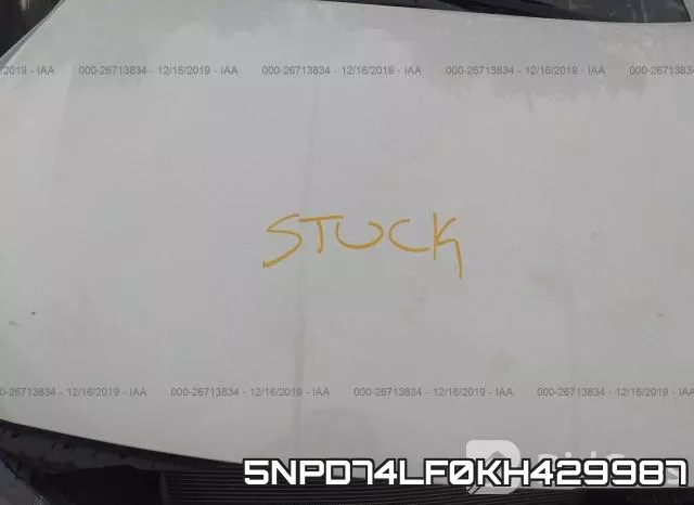 5NPD74LF0KH429987 фото 2