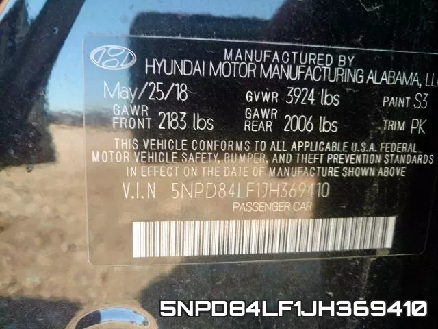 5NPD84LF1JH369410 фото 2