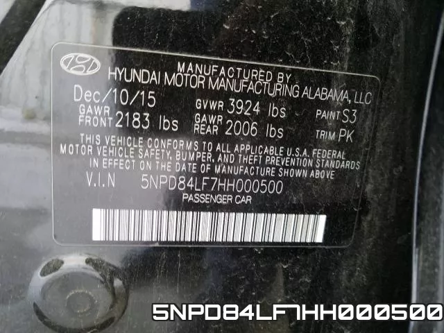 5NPD84LF7HH000500 фото 2