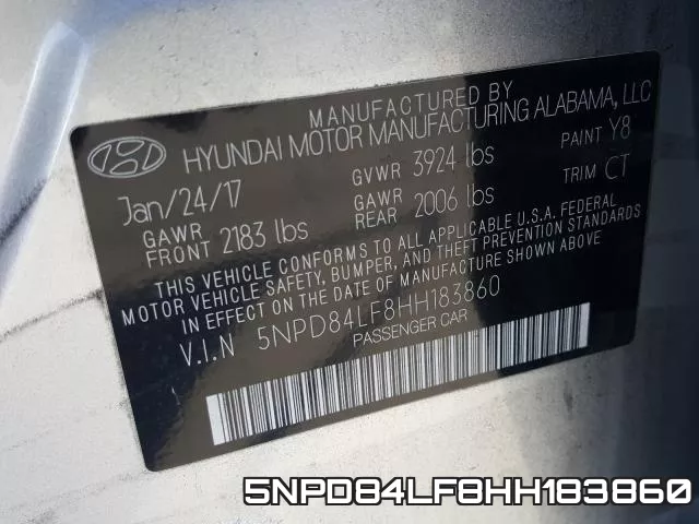 5NPD84LF8HH183860 фото 2