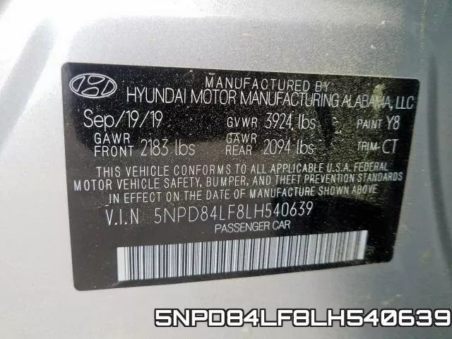 5NPD84LF8LH540639 фото 2