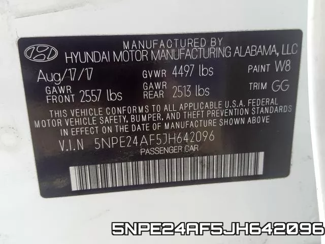 5NPE24AF5JH642096 фото 2