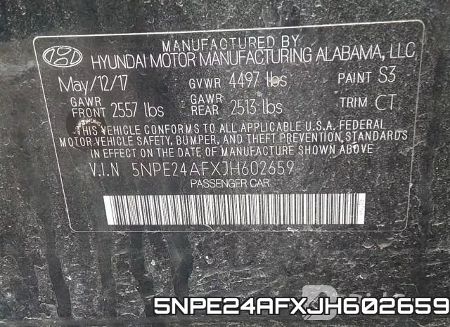 5NPE24AFXJH602659 фото 10